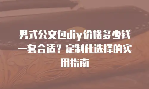 男式公文包diy价格多少钱一套合适？定制化选择的实用指南