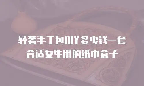 轻奢手工包DIY多少钱一套合适女生用的纸巾盒子