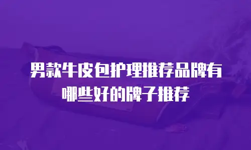 男款牛皮包护理推荐品牌有哪些好的牌子推荐