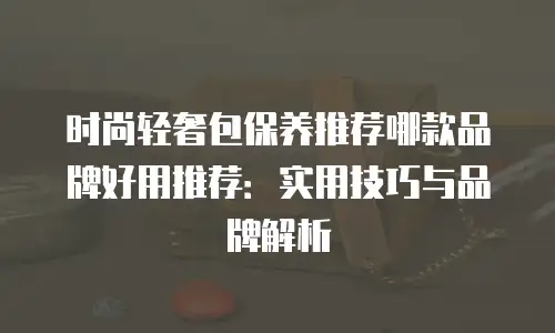 时尚轻奢包保养推荐哪款品牌好用推荐：实用技巧与品牌解析