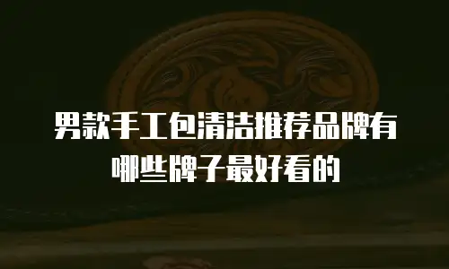 男款手工包清洁推荐品牌有哪些牌子最好看的