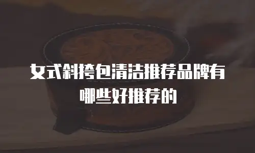 女式斜挎包清洁推荐品牌有哪些好推荐的