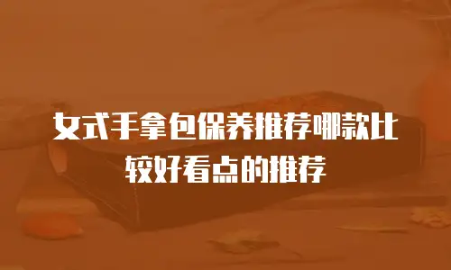 女式手拿包保养推荐哪款比较好看点的推荐