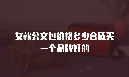 女款公文包价格多少合适买一个品牌好的