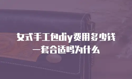女式手工包diy费用多少钱一套合适吗为什么