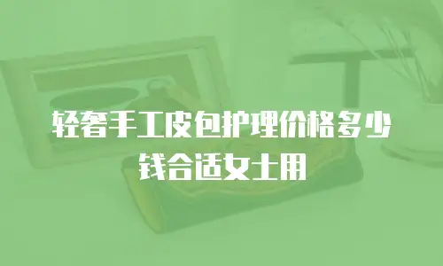 轻奢手工皮包护理价格多少钱合适女士用