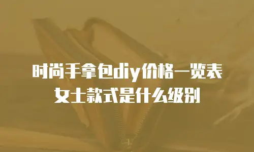 时尚手拿包diy价格一览表女士款式是什么级别