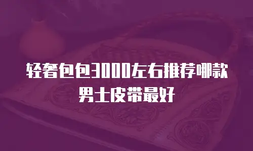 轻奢包包3000左右推荐哪款男士皮带最好