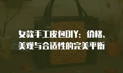 女款手工皮包DIY：价格、美观与合适性的完美平衡