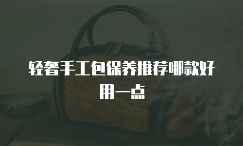 轻奢手工包保养推荐哪款好用一点
