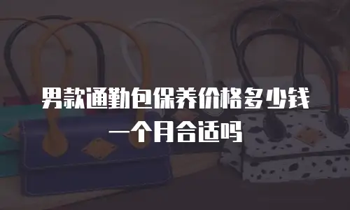 男款通勤包保养价格多少钱一个月合适吗