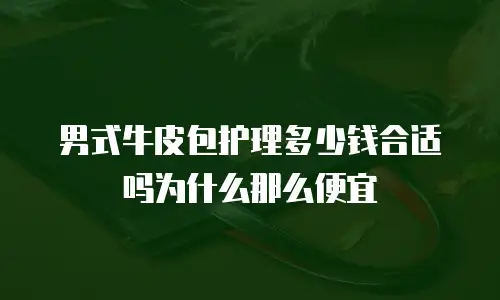 男式牛皮包护理多少钱合适吗为什么那么便宜