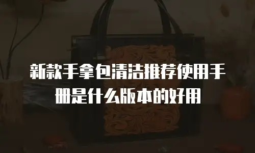 新款手拿包清洁推荐使用手册是什么版本的好用