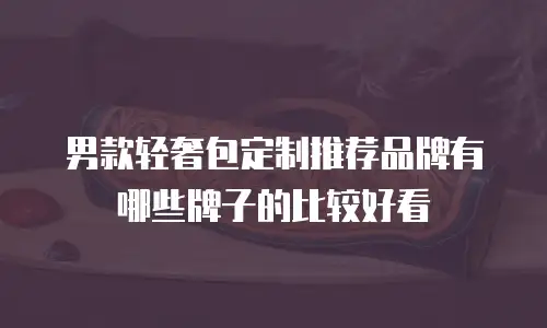 男款轻奢包定制推荐品牌有哪些牌子的比较好看