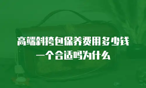 高端斜挎包保养费用多少钱一个合适吗为什么