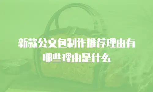 新款公文包制作推荐理由有哪些理由是什么