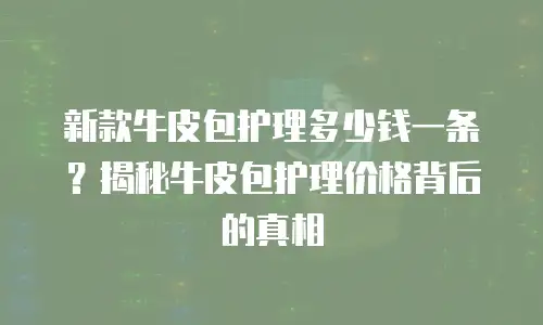 新款牛皮包护理多少钱一条？揭秘牛皮包护理价格背后的真相
