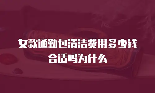 女款通勤包清洁费用多少钱合适吗为什么