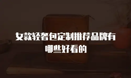 女款轻奢包定制推荐品牌有哪些好看的