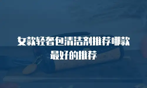 女款轻奢包清洁剂推荐哪款最好的推荐