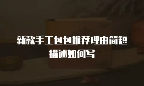 新款手工包包推荐理由简短描述如何写