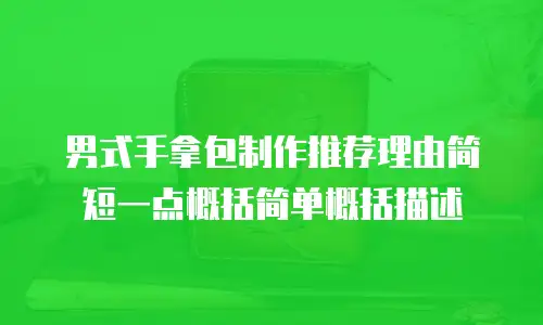男式手拿包制作推荐理由简短一点概括简单概括描述