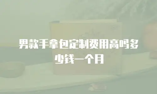 男款手拿包定制费用高吗多少钱一个月