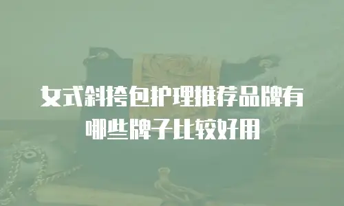 女式斜挎包护理推荐品牌有哪些牌子比较好用