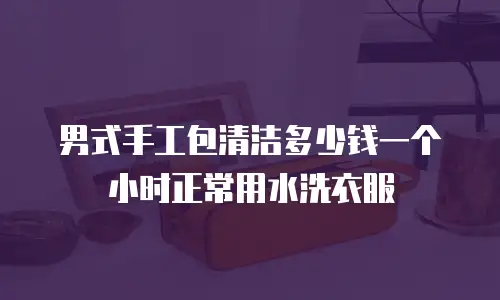男式手工包清洁多少钱一个小时正常用水洗衣服