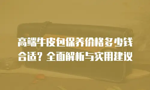 高端牛皮包保养价格多少钱合适？全面解析与实用建议