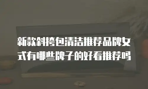 新款斜挎包清洁推荐品牌女式有哪些牌子的好看推荐吗