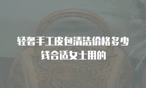 轻奢手工皮包清洁价格多少钱合适女士用的