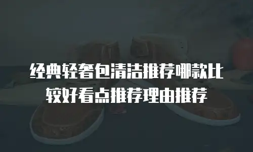 经典轻奢包清洁推荐哪款比较好看点推荐理由推荐