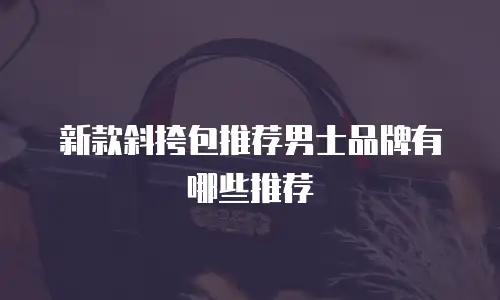 新款斜挎包推荐男士品牌有哪些推荐