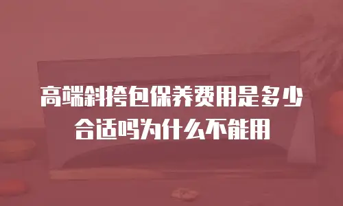 高端斜挎包保养费用是多少合适吗为什么不能用