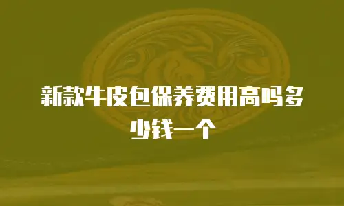 新款牛皮包保养费用高吗多少钱一个
