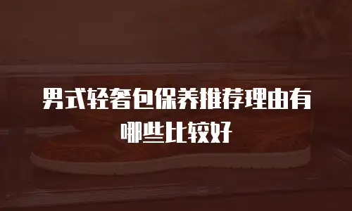 男式轻奢包保养推荐理由有哪些比较好