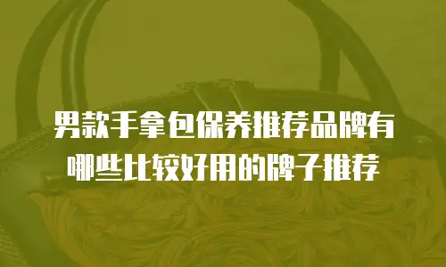 男款手拿包保养推荐品牌有哪些比较好用的牌子推荐