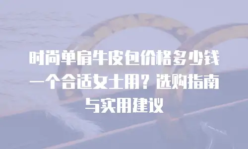 时尚单肩牛皮包价格多少钱一个合适女士用？选购指南与实用建议