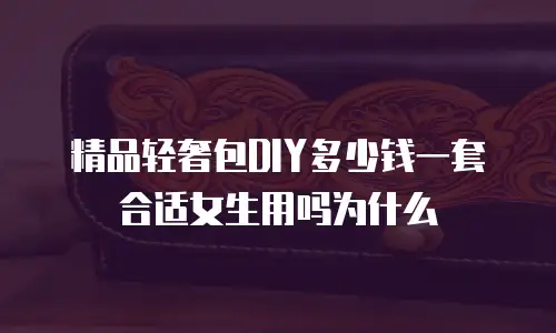 精品轻奢包DIY多少钱一套合适女生用吗为什么