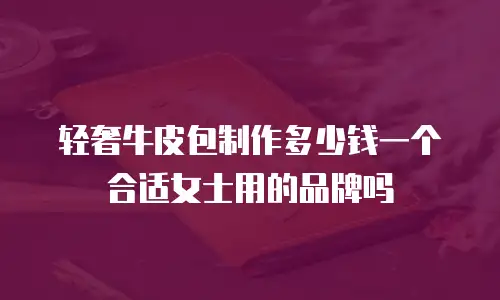 轻奢牛皮包制作多少钱一个合适女士用的品牌吗