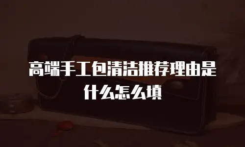 高端手工包清洁推荐理由是什么怎么填