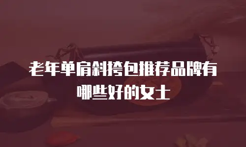 老年单肩斜挎包推荐品牌有哪些好的女士