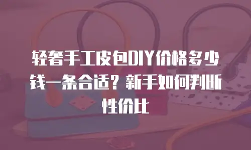 轻奢手工皮包DIY价格多少钱一条合适？新手如何判断性价比