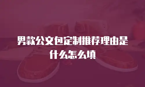 男款公文包定制推荐理由是什么怎么填