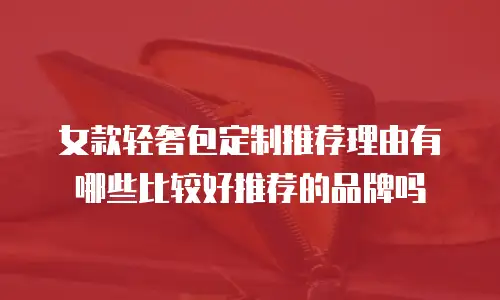 女款轻奢包定制推荐理由有哪些比较好推荐的品牌吗