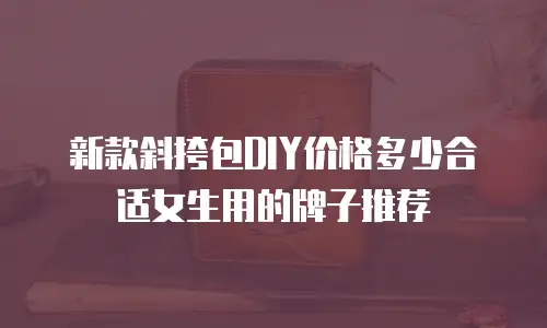 新款斜挎包DIY价格多少合适女生用的牌子推荐
