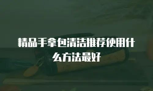 精品手拿包清洁推荐使用什么方法最好