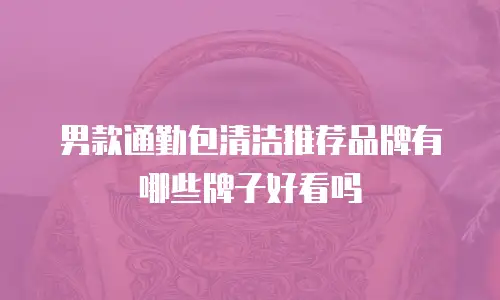 男款通勤包清洁推荐品牌有哪些牌子好看吗