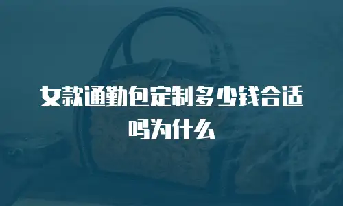 女款通勤包定制多少钱合适吗为什么